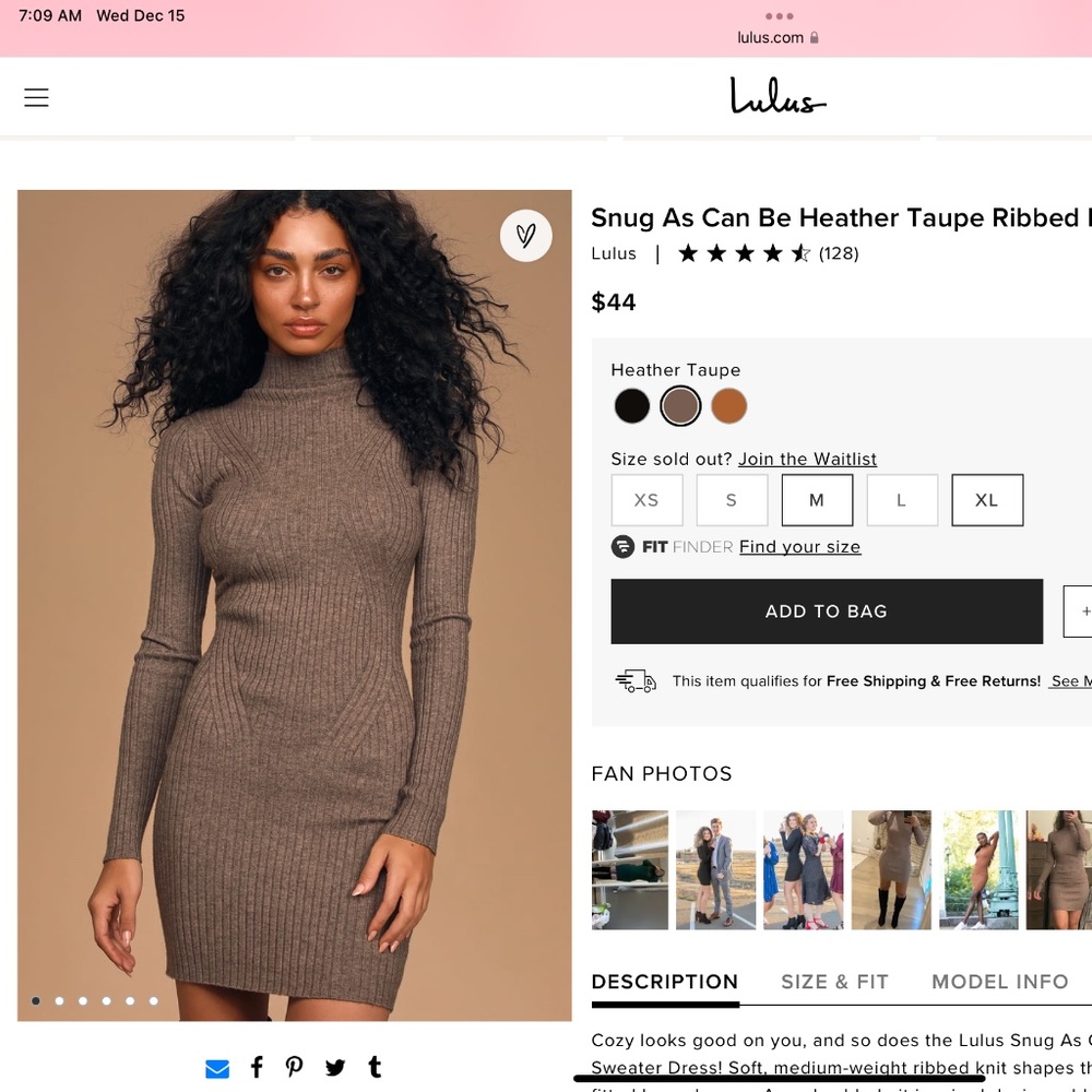 lulus snug as can be heather dress